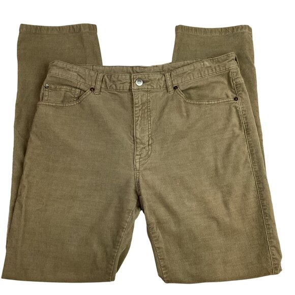 Peter Millar Straight-Leg Khaki Corduroy Mens 34 Pants Long Cotton Blend - Picture 8 of 10